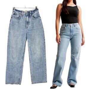 Abercrombie & Fitch Size 26 / 2 Short Jeans High Rise Curve Love Relaxed 90s Fit